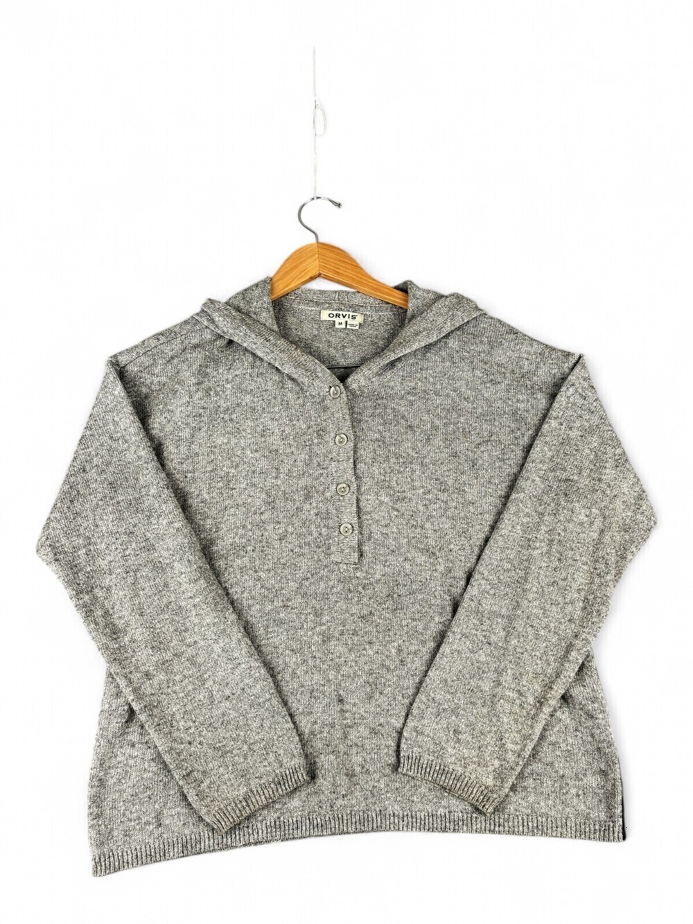 Orvis Women's Hooded Button-Front Sweatshirt M
